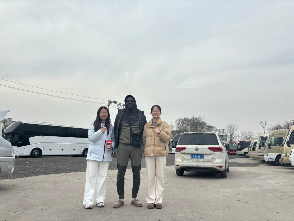 Customer visit with the Qiande team