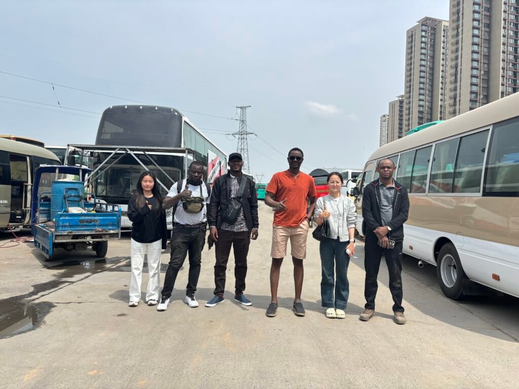 Customer visit with the Qiande team