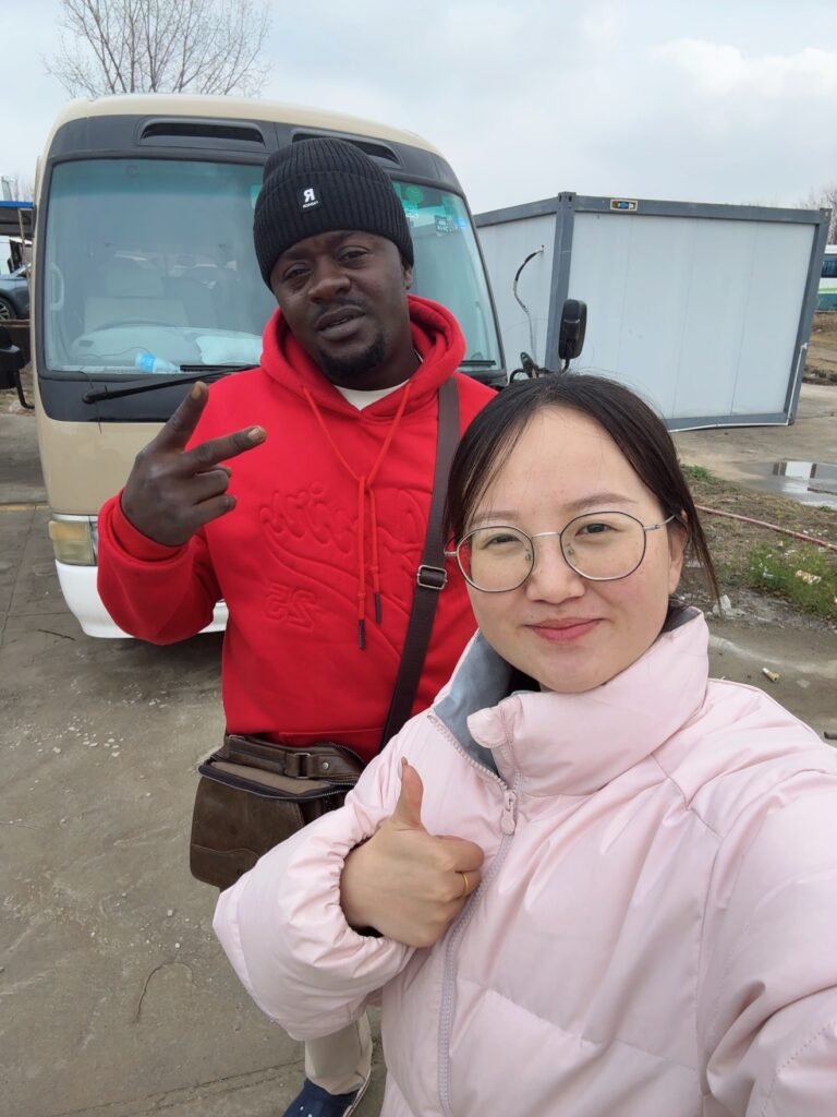 Customer visit with the Qiande team