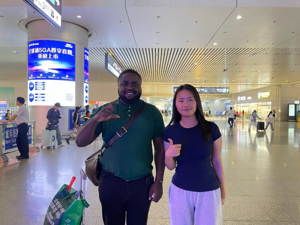 Customer visit with the Qiande team