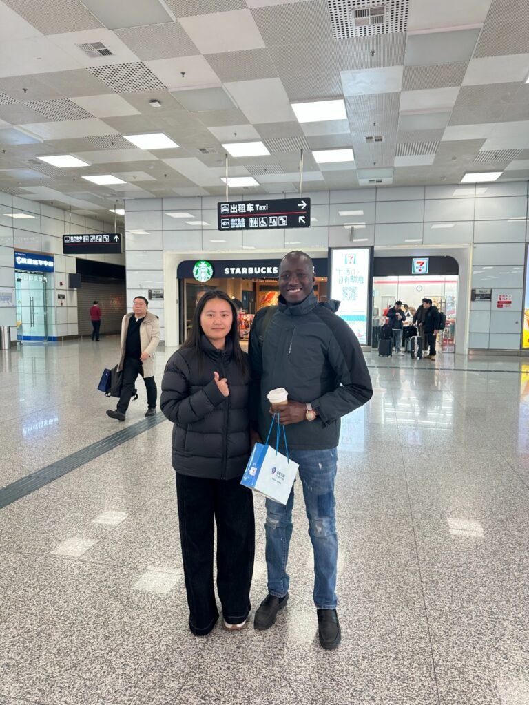 Customer visit with the Qiande team