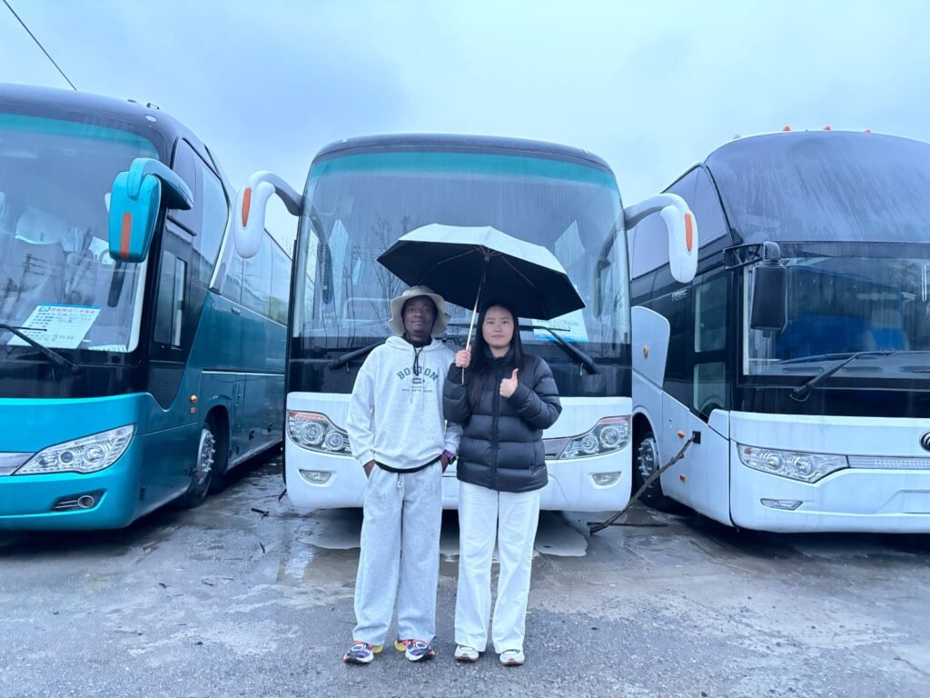 Customer visit with the Qiande team